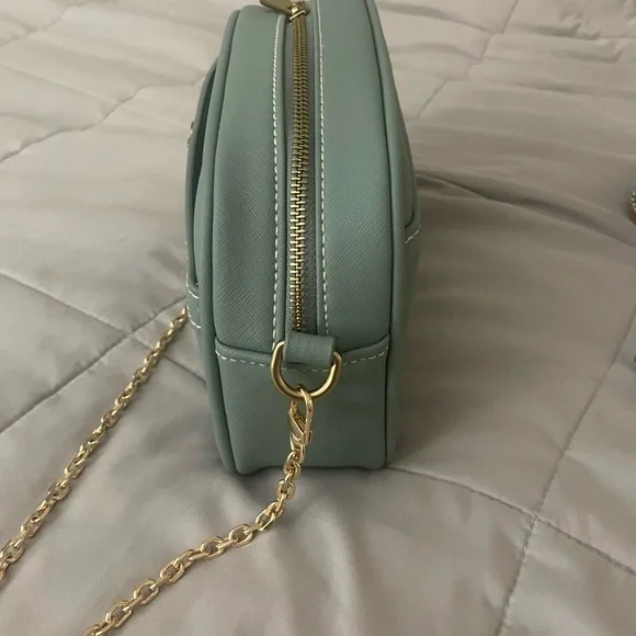 Green Leather Shoulder Bag - Picture 4 of 5
